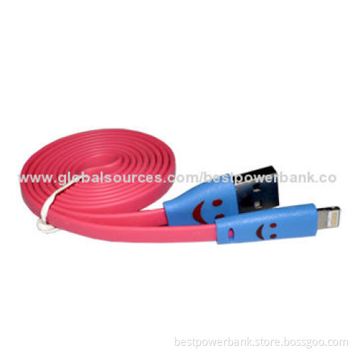 Smiling Noodle Ribbon LED Light Cable for iPhone 5